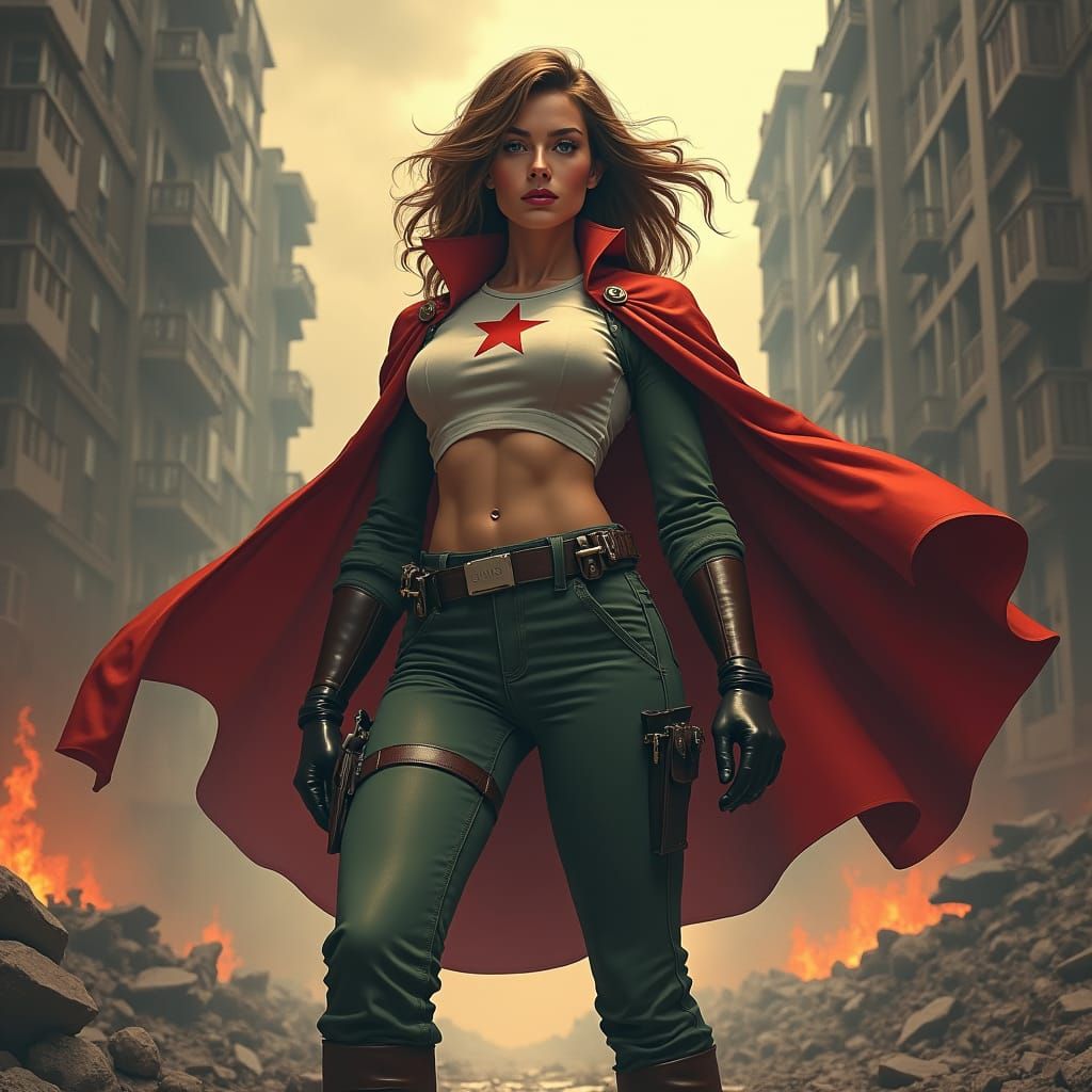 A female superhero set in WW2 named "Miss Midnight".