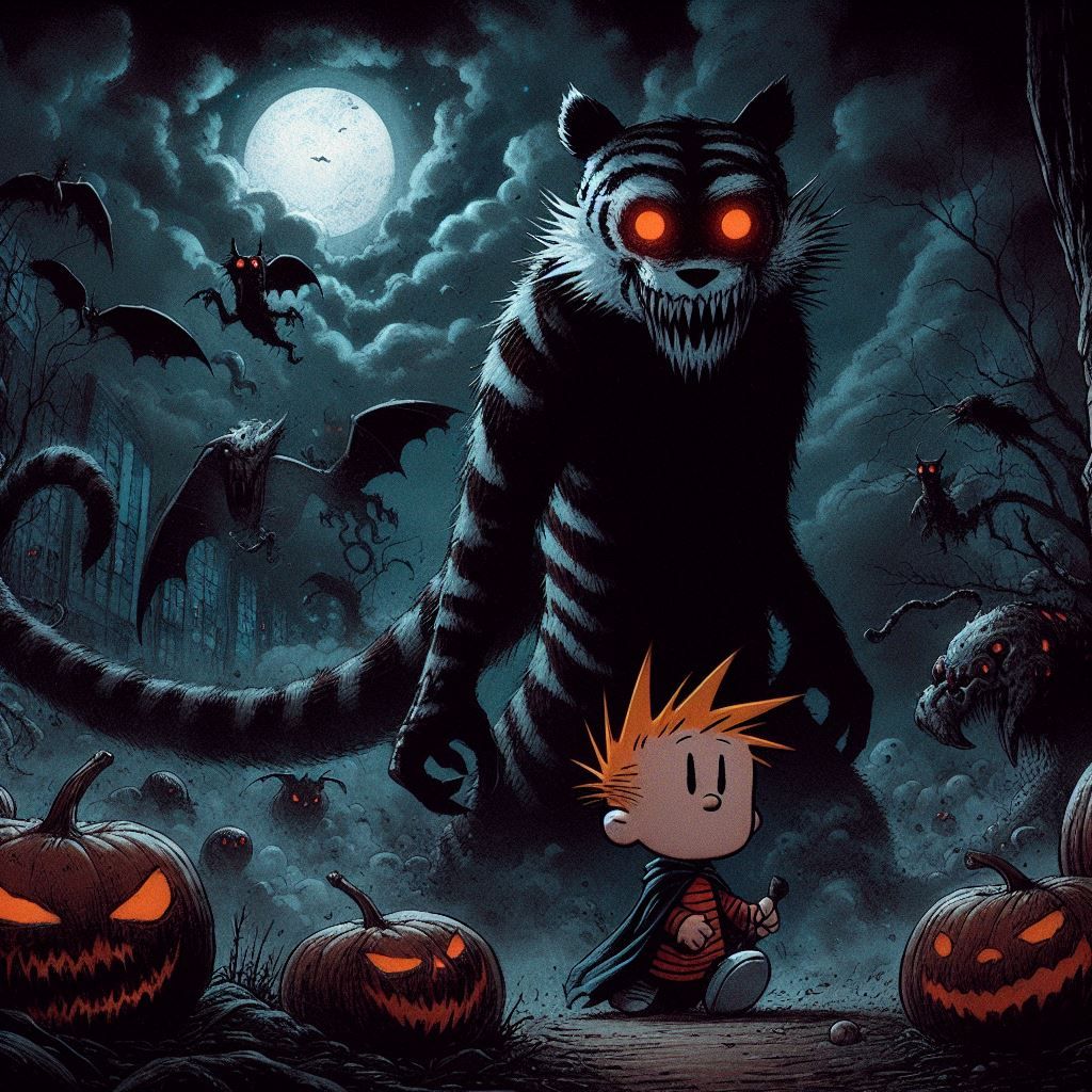 Dark Calvin and Hobbes series