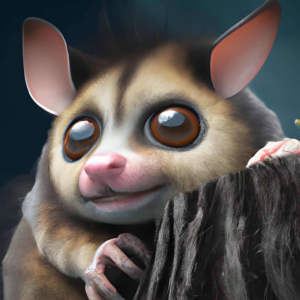 Australian bush possum  by @ZeelNightwolf