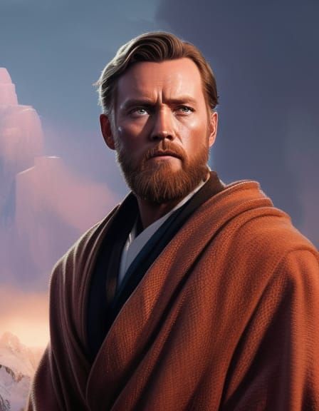 Portrait Of Obi-Wan Kenobi - AI Generated Artwork - NightCafe Creator