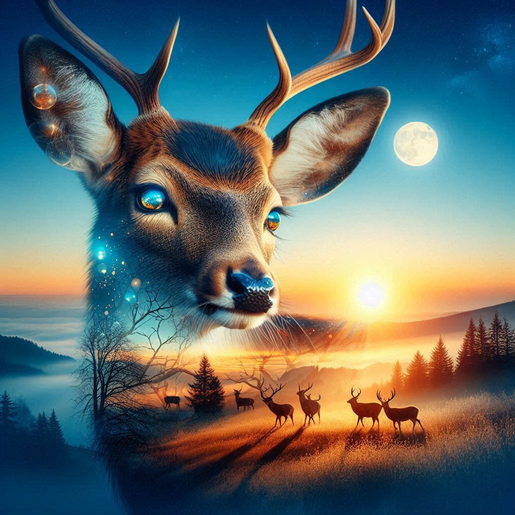 Deer at Sunset!!