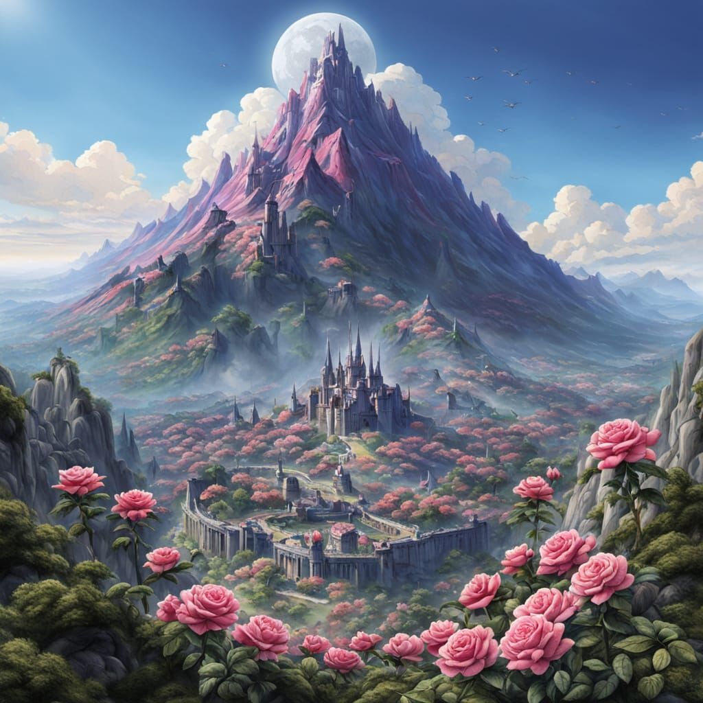 Rose Mountain on Eternia  by @Stinger
