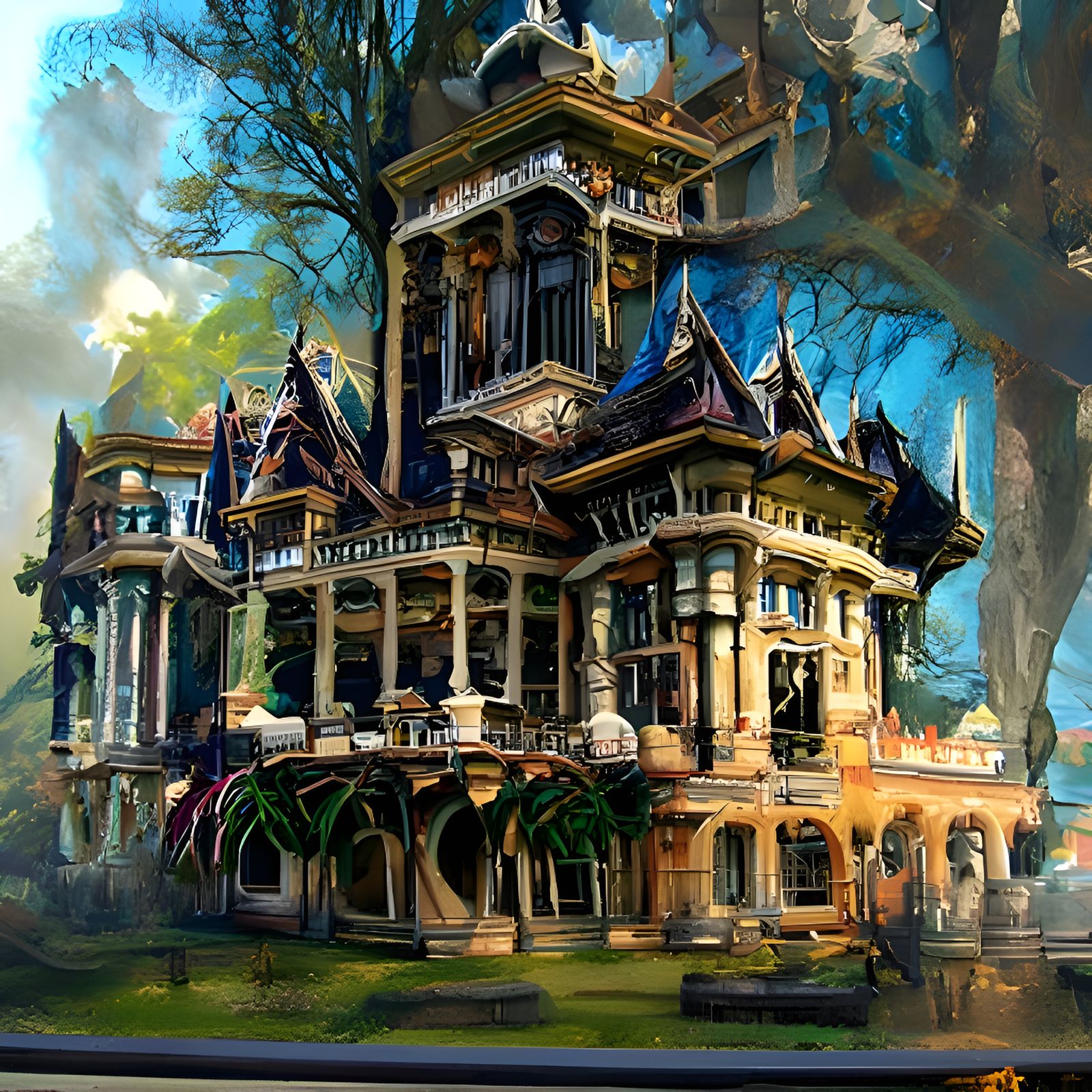 bloxburg mansion - AI Generated Artwork - NightCafe Creator