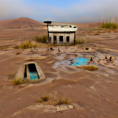 desolate wasteland bathhouse