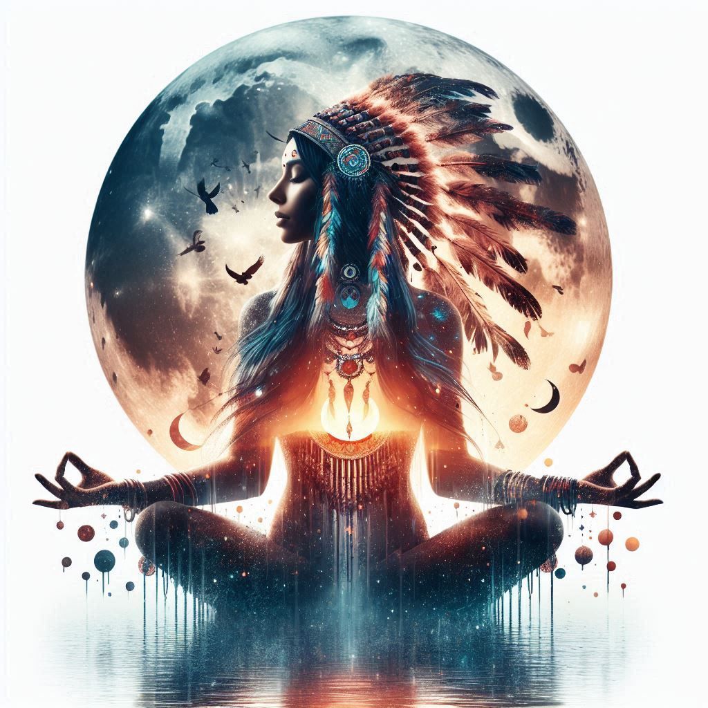 double exposure beautiful fantasy DALL-E 3 portrait landscape..