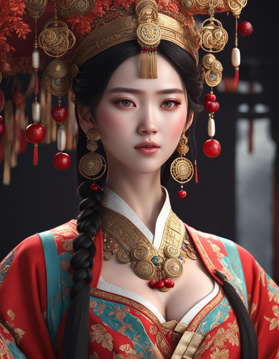 A Fujian 90 beauty - AI Generated Artwork - NightCafe Creator