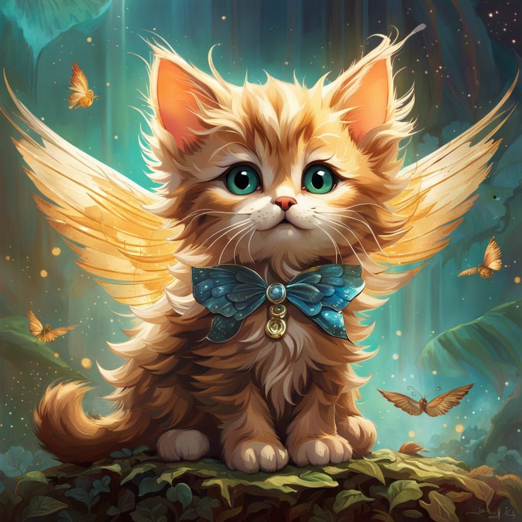 Cat with wings - AI Generated Artwork - NightCafe Creator