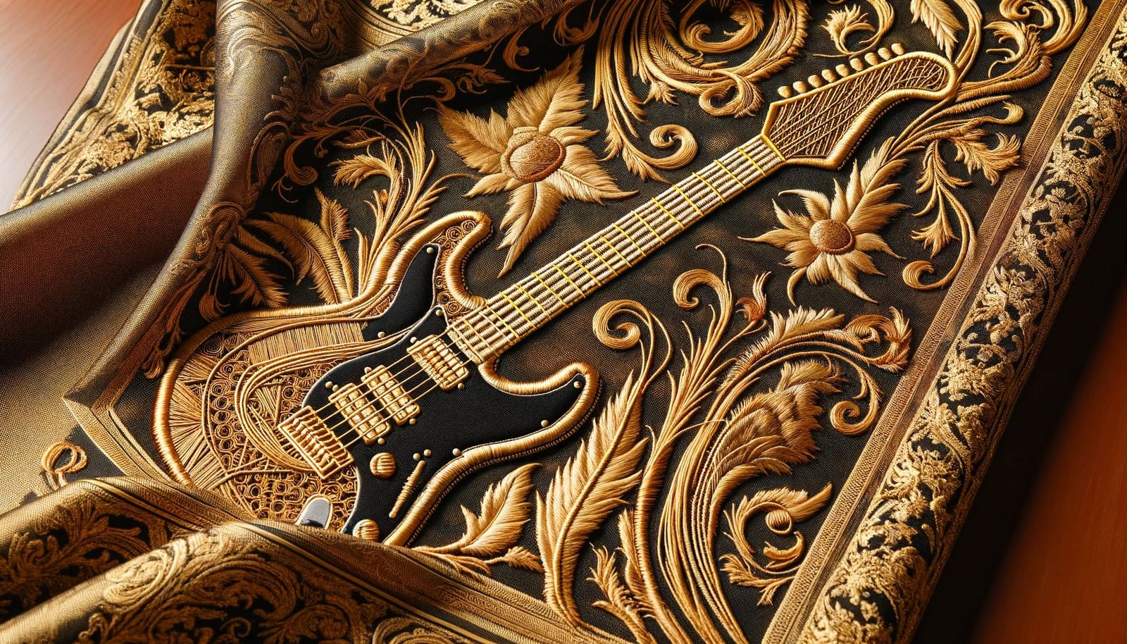 emboidery guitar