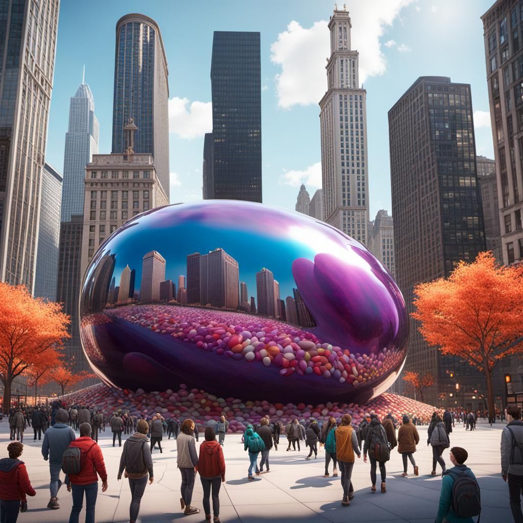 Chicago Jelly Bean AI Generated Artwork NightCafe Creator