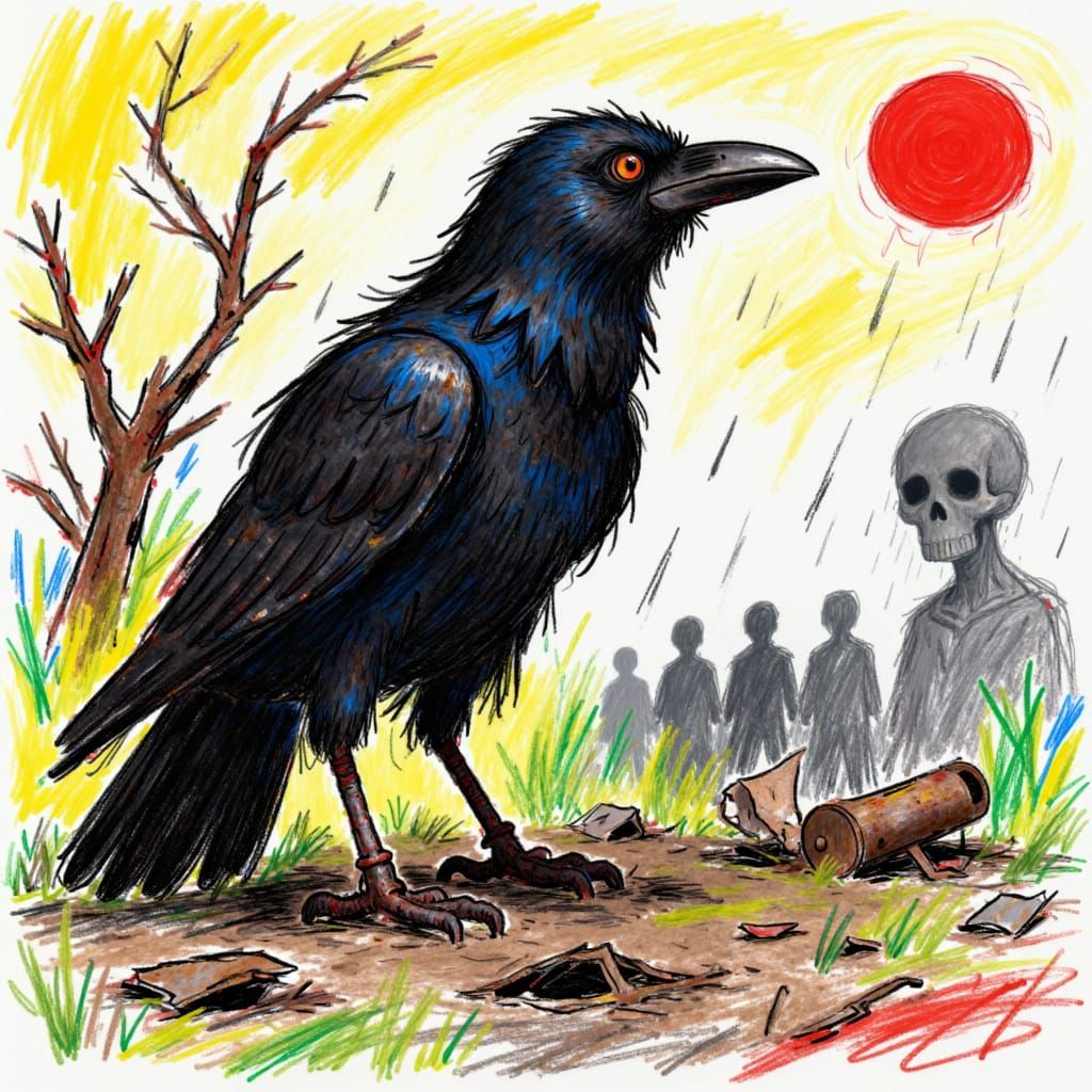 <lora:Dysturbd MarKyRz:1.0> a raven