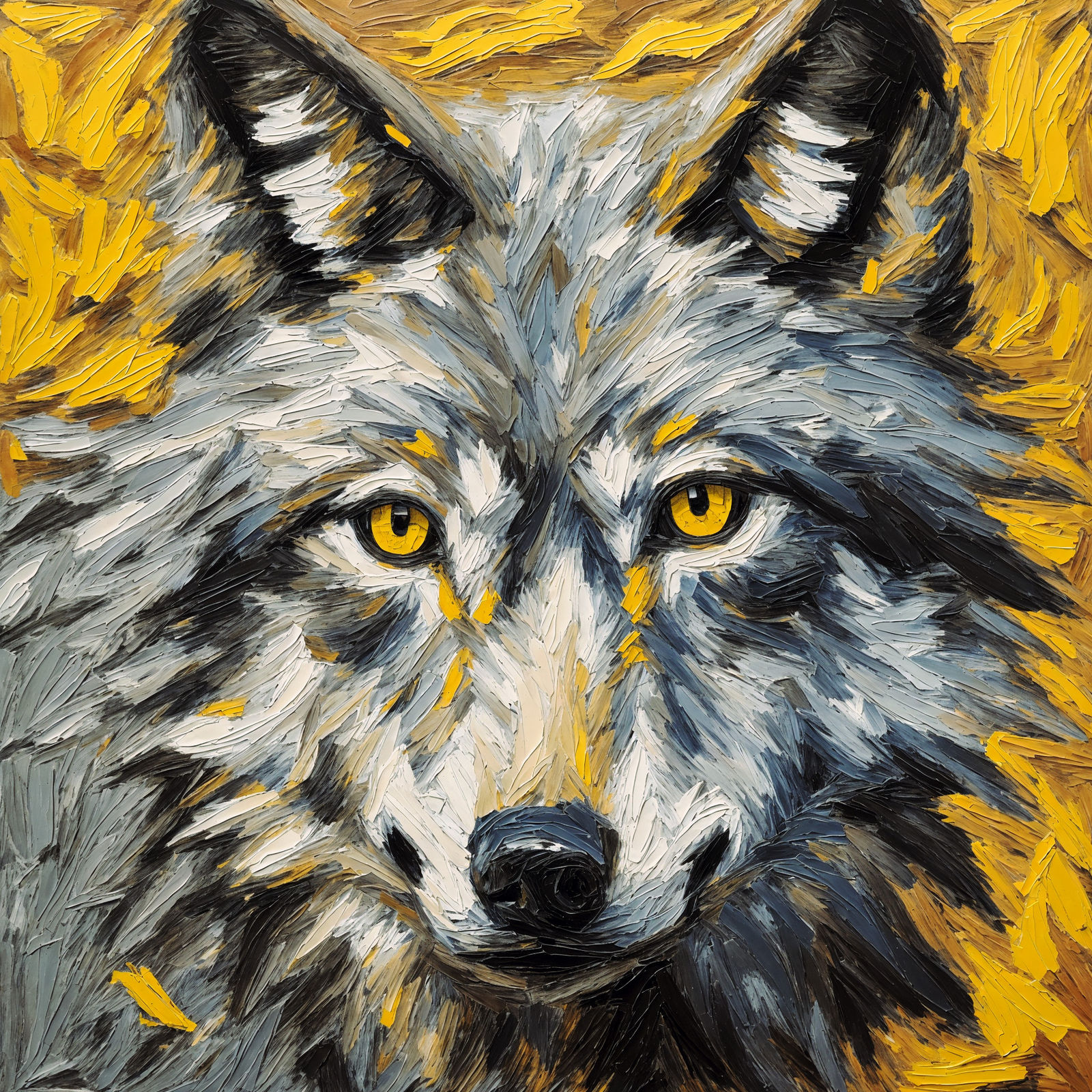 Impasto wolf