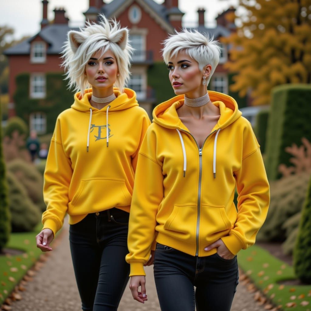 Alété and I go for a walk