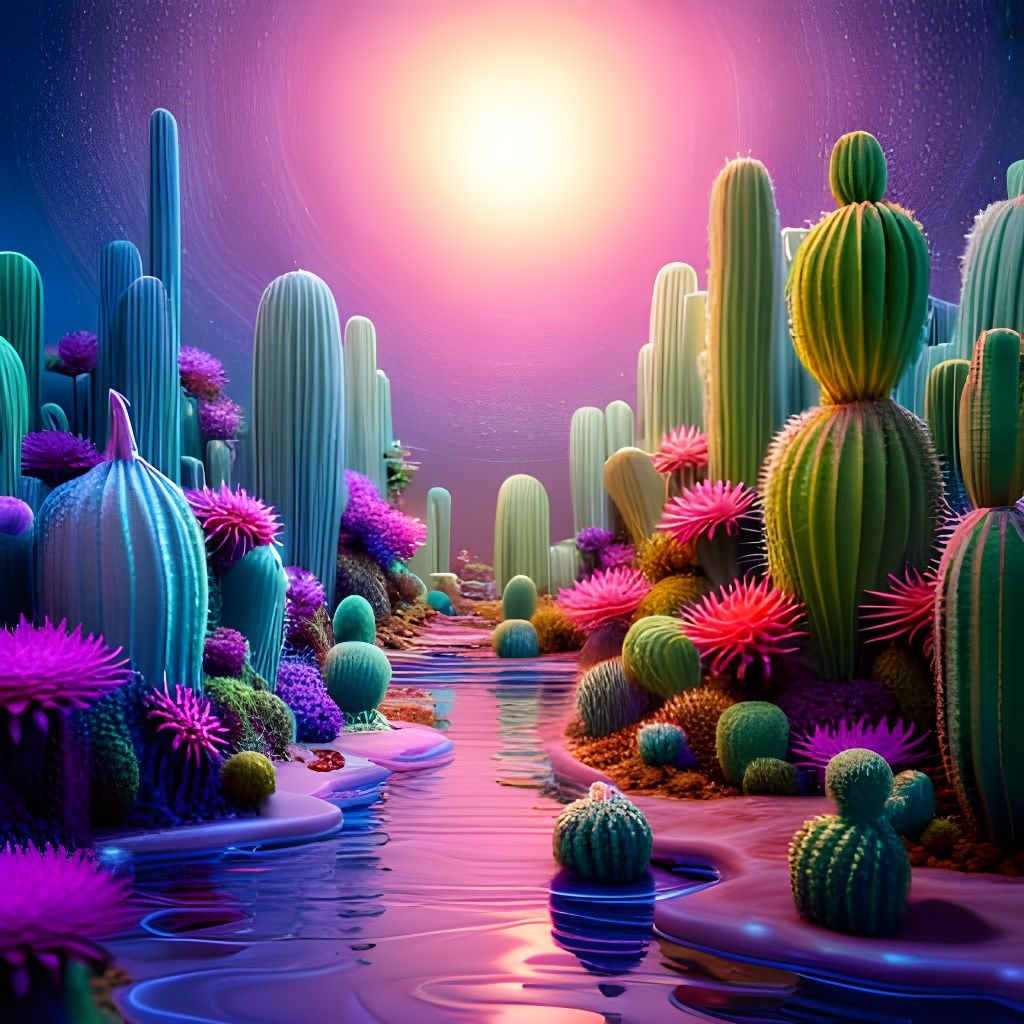 Cacti Forest  by @Lute