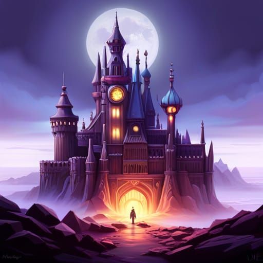 Purple Castle - AI Generated Artwork - NightCafe Creator