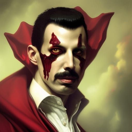 Freddy Mercury as Dracula 5