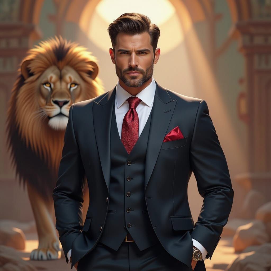 He went to the lion's den dressed in a steak suit