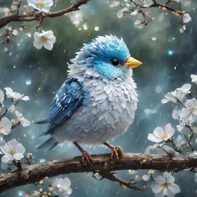 Blue Birdie  by @DragonIdk