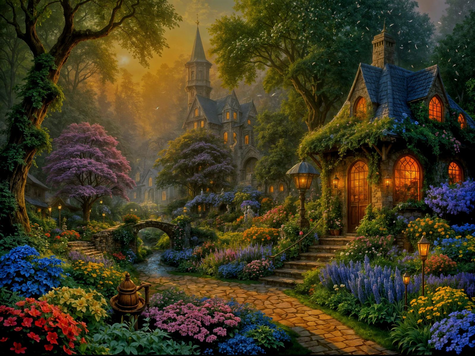 A beautiful enchanted garden  by @g r r c