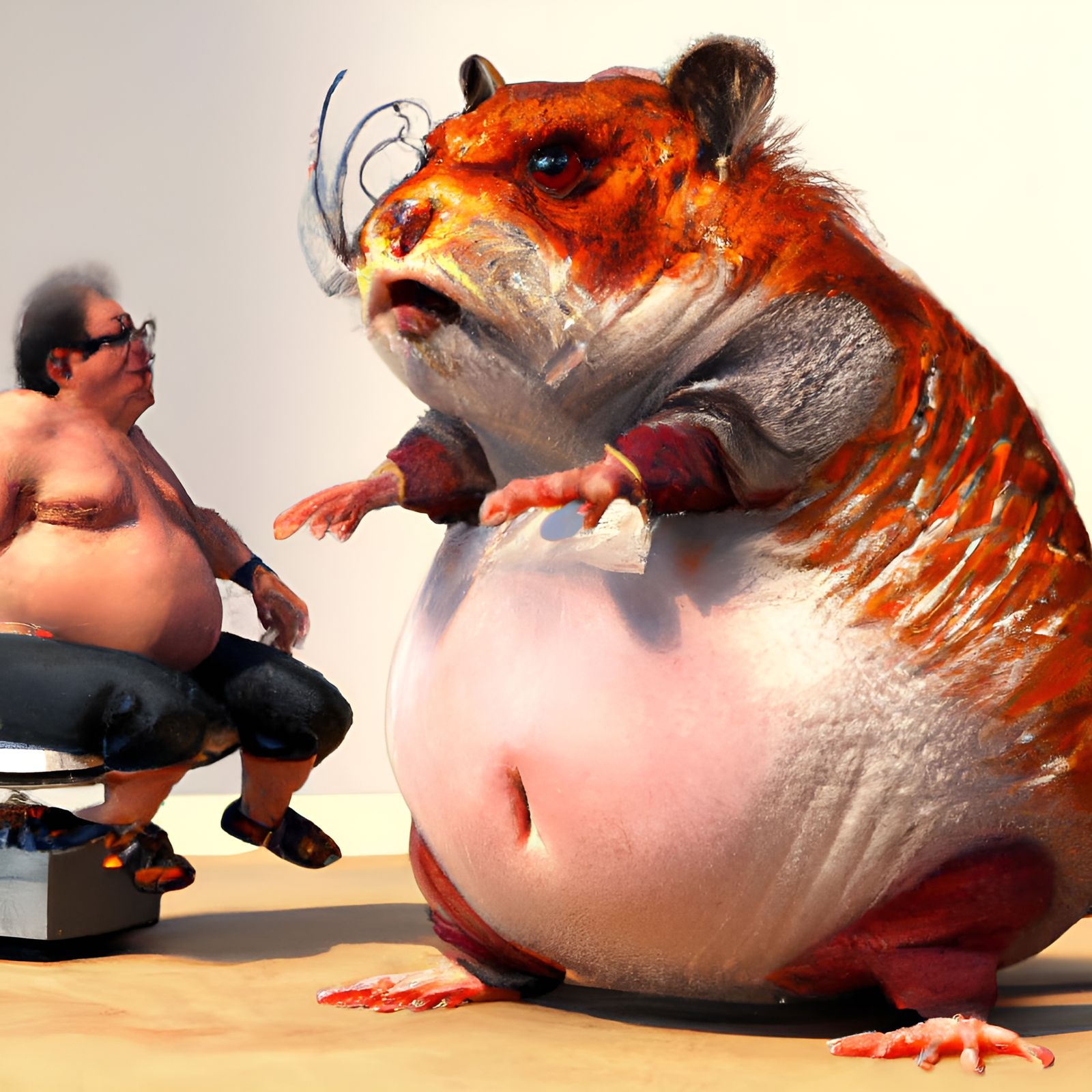 Gerblish Warrior Trains in the Noble Art of Sumo