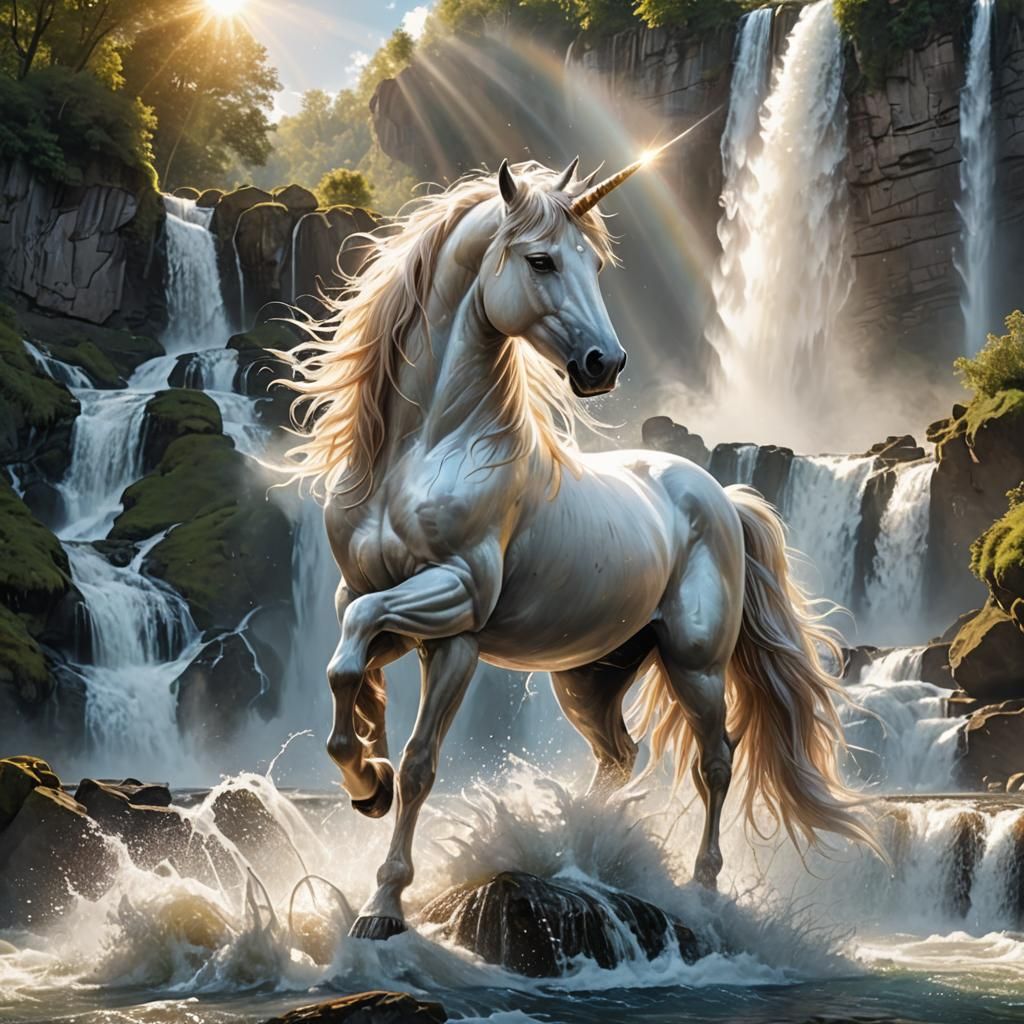 И снова единороги2 - AI Generated Artwork - NightCafe Creator