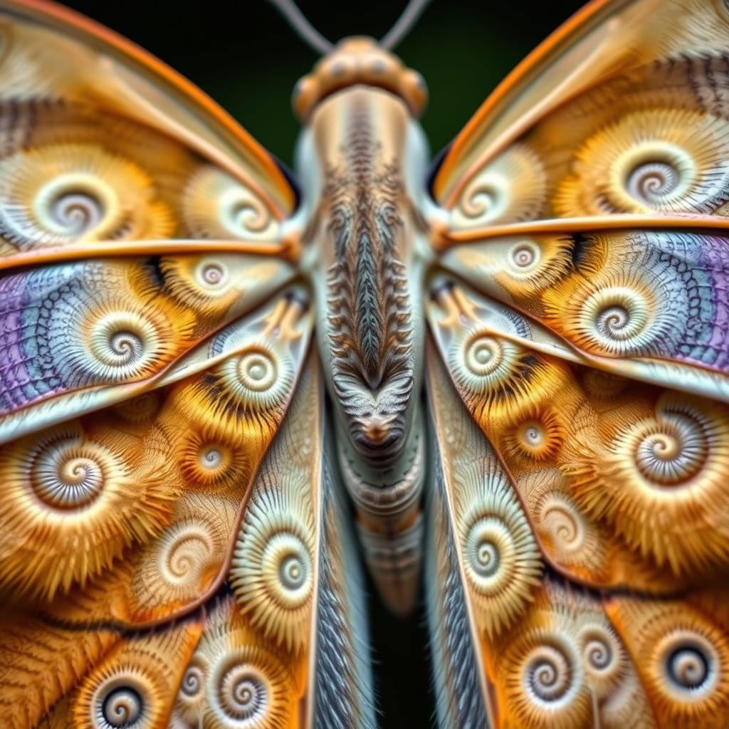 Fractal Moth  by @Wolf Parsnip
