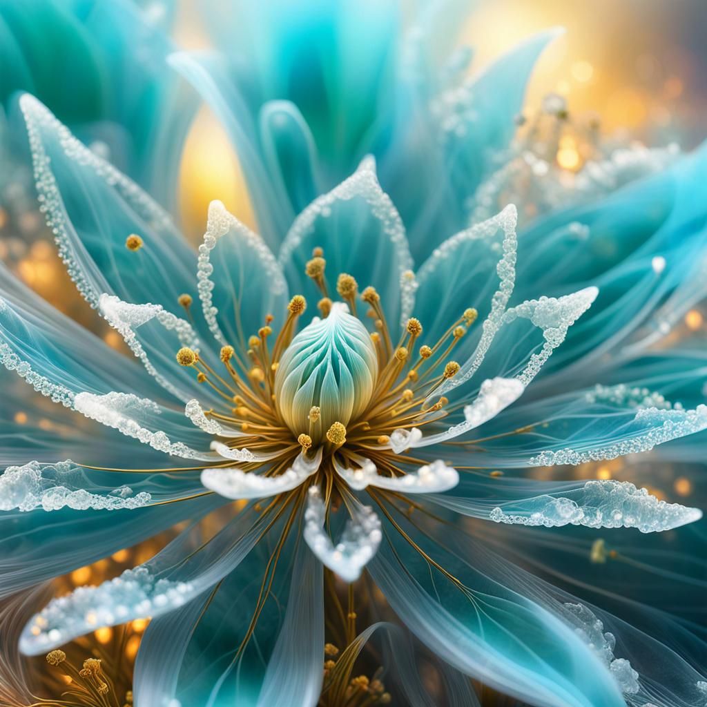 Close up of a blue blooming flower