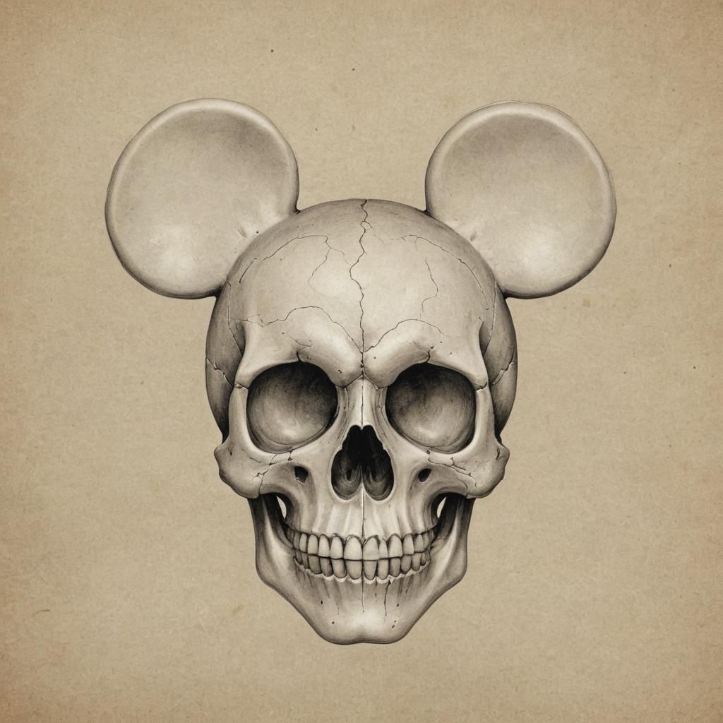 Hybrid Skull Mickey Mouse Mashup