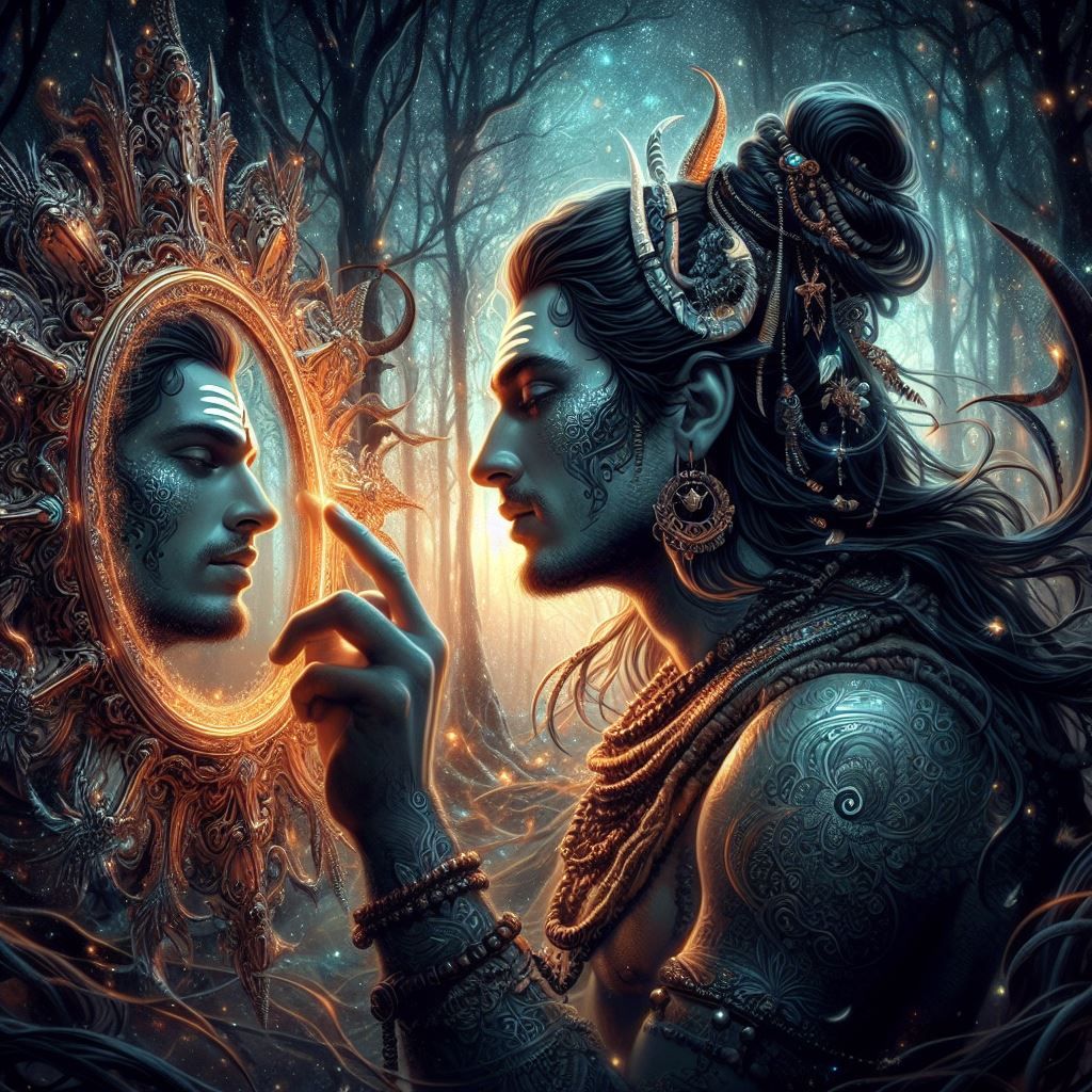 shiva mirror image