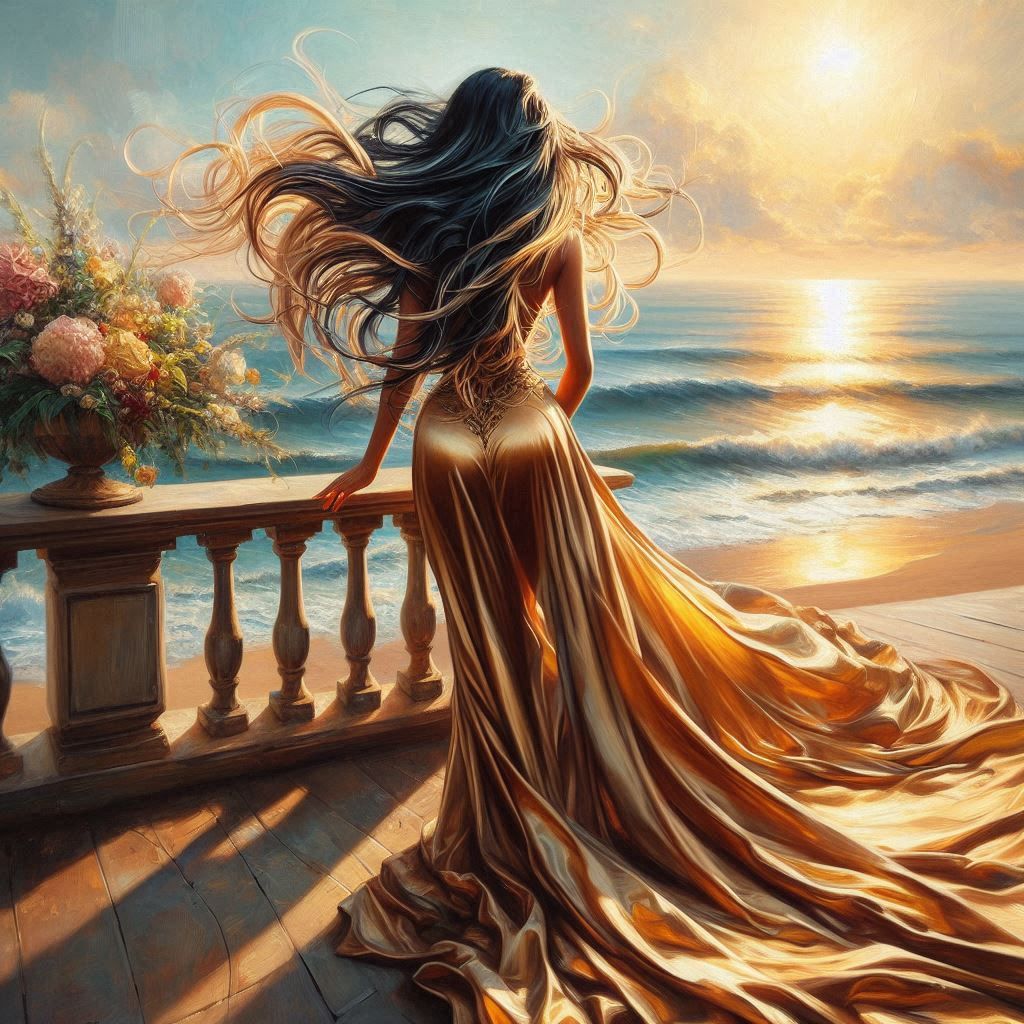 Different styles of hair on the same Model