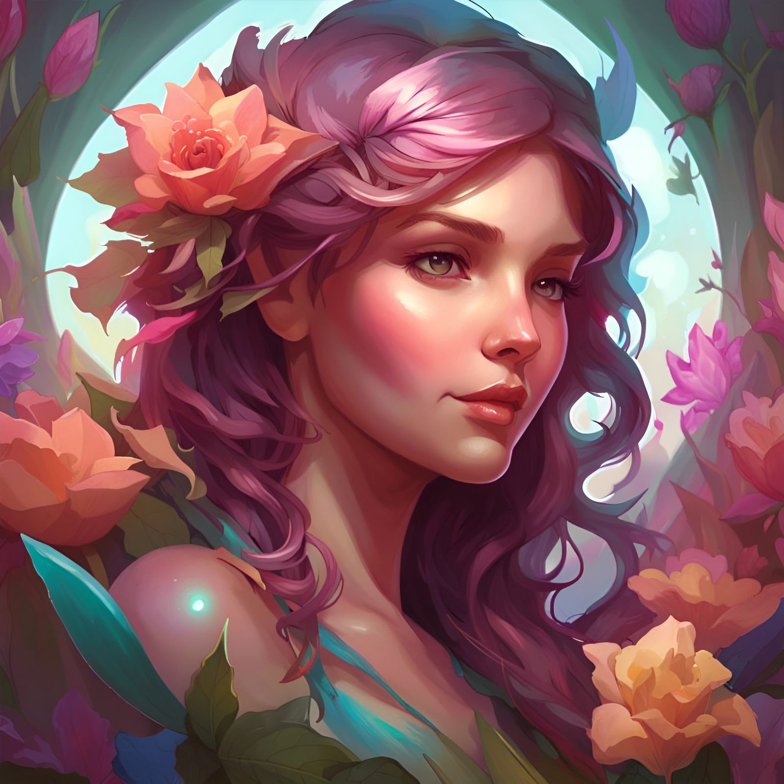 Lilliana Rose, the flower fairy - AI Generated Artwork - NightCafe Creator