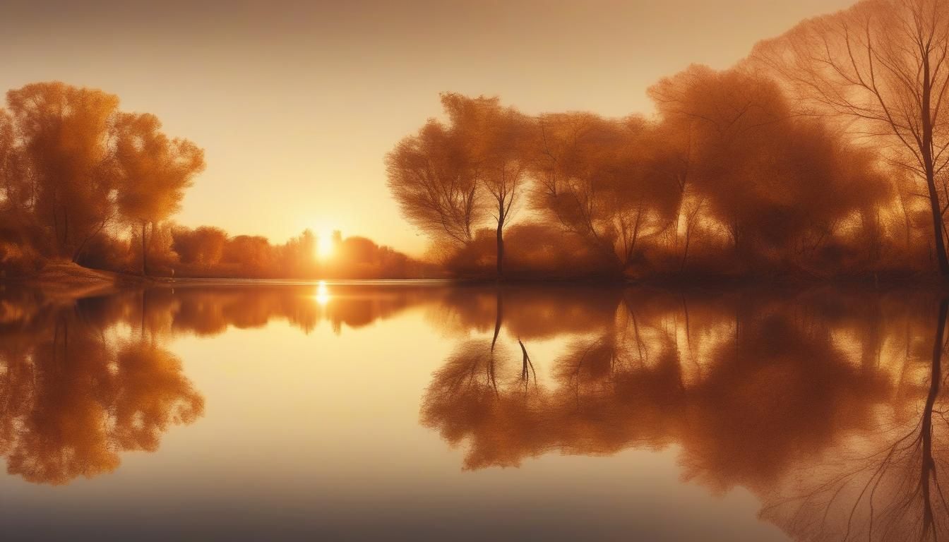 Lake view at sunset  by @Helena_vainyksi