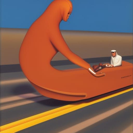 drag racing by george tooker