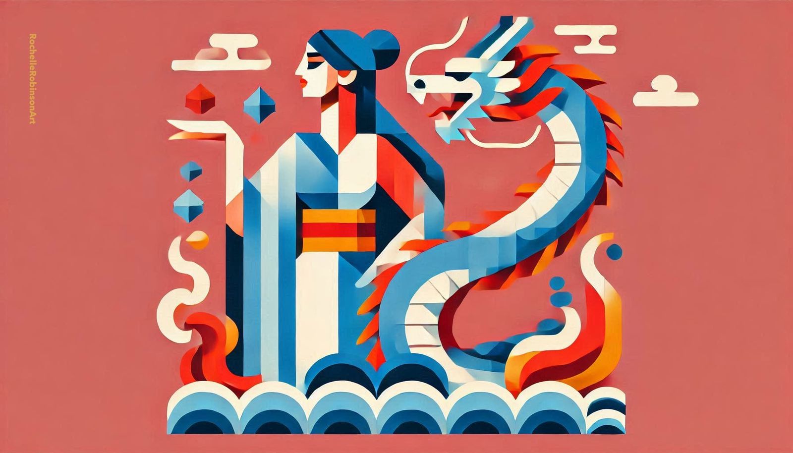 Geisha and Dragon