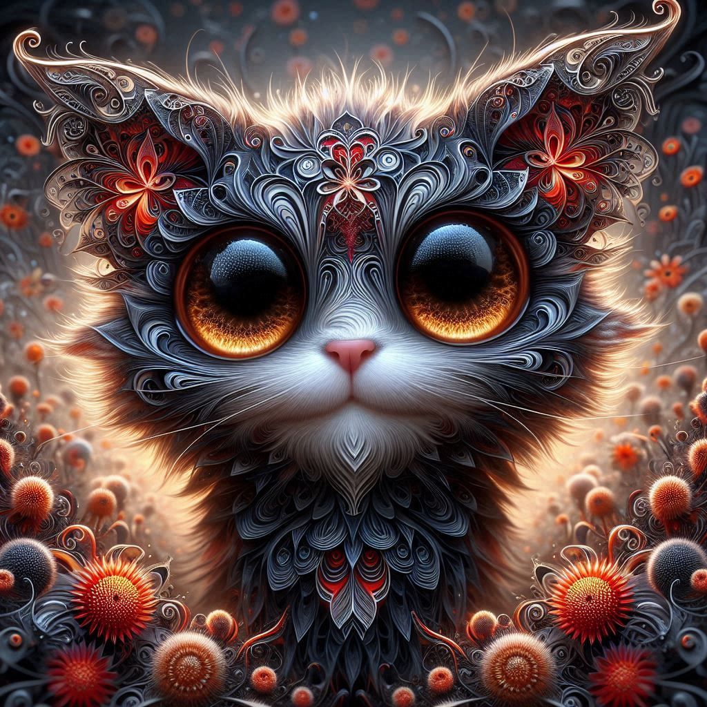 cute cat  by @IngridT