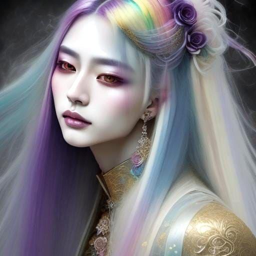 Young vampire in pastels