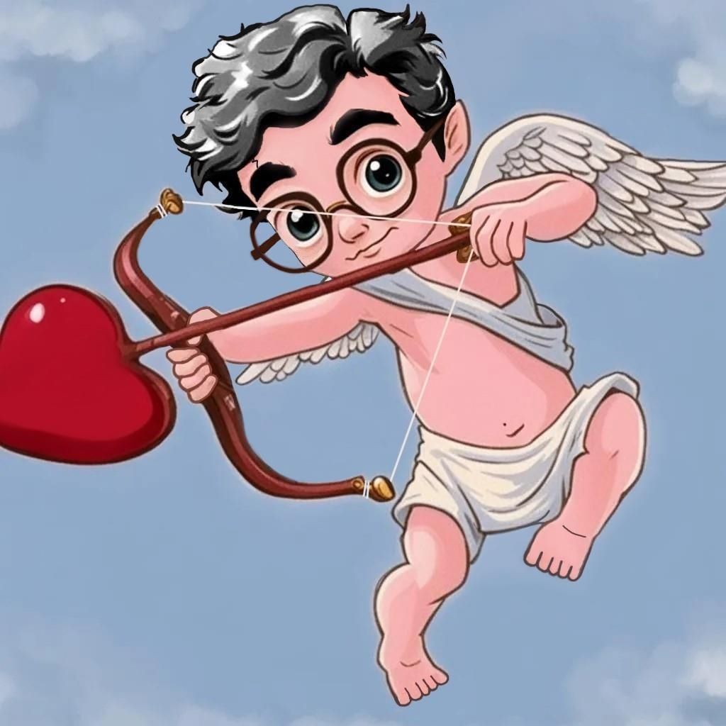 Harry Potter as Cupid