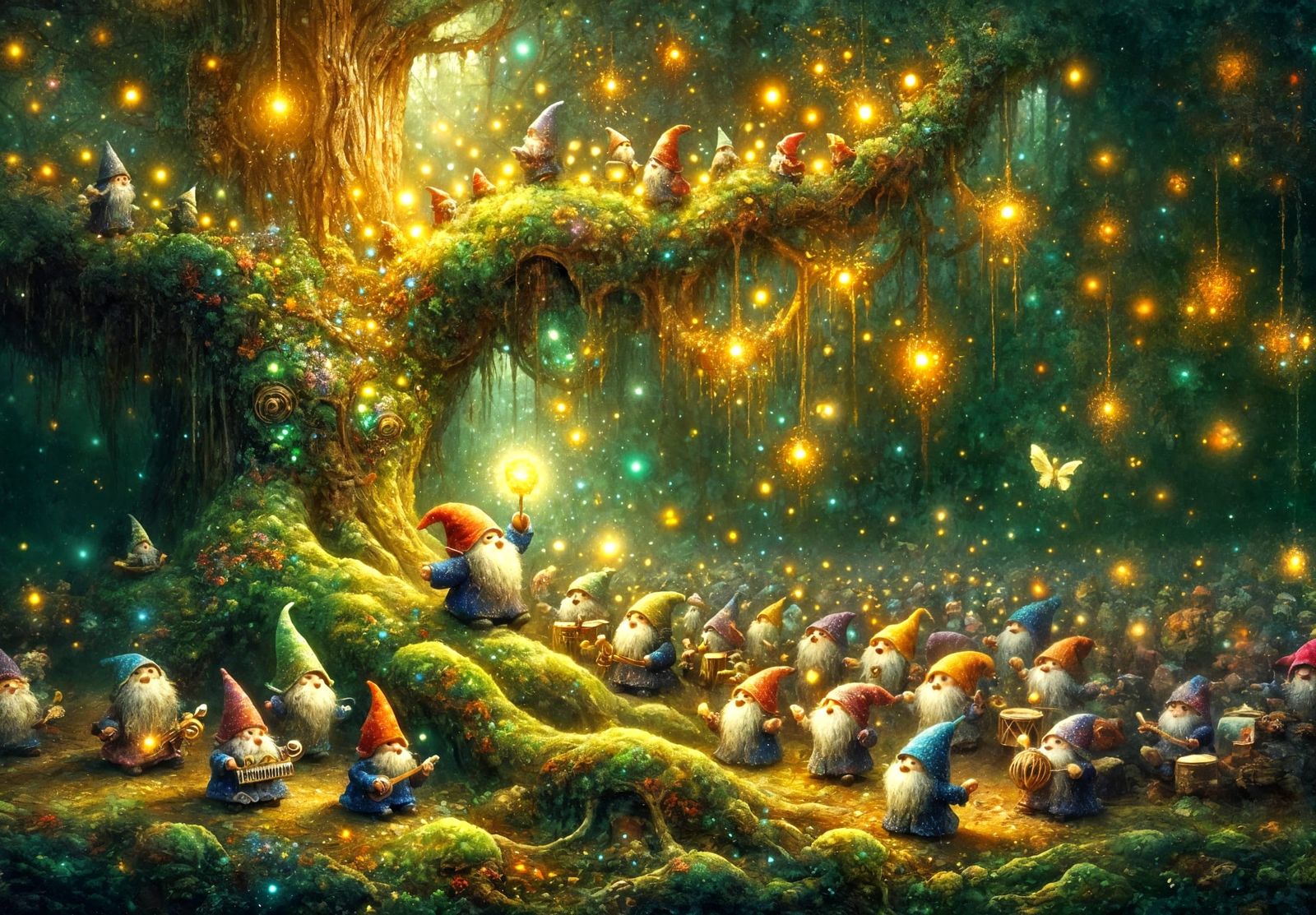 Music Festival of the Gnomes  by @Joanna7