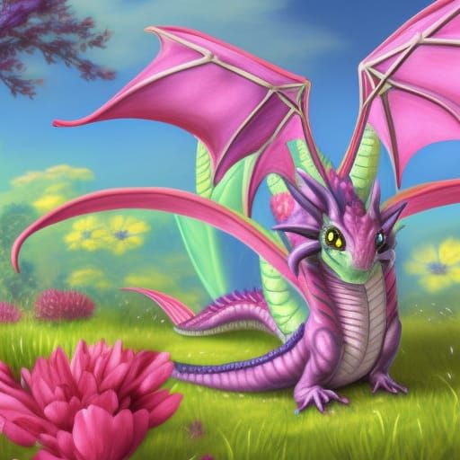 Cute Dragon - AI Generated Artwork - NightCafe Creator