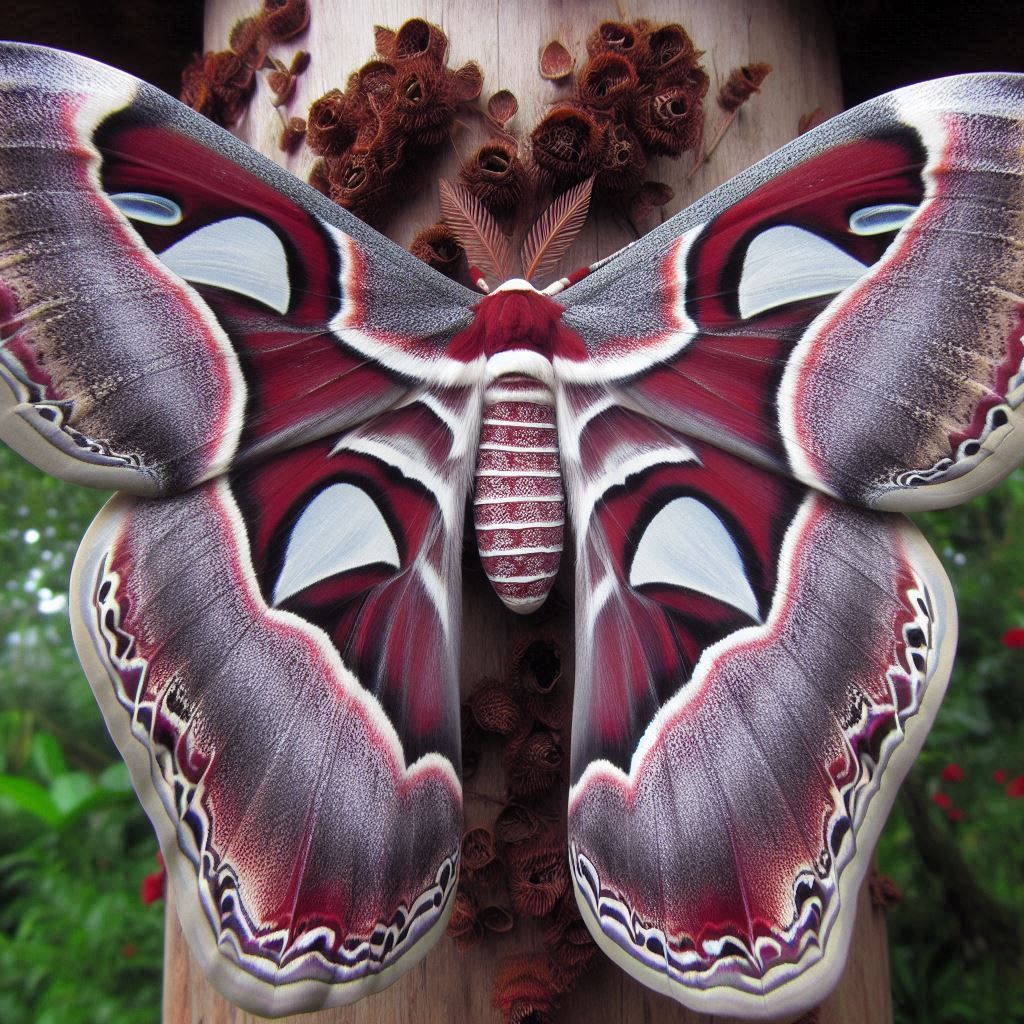 Cecropia moth
