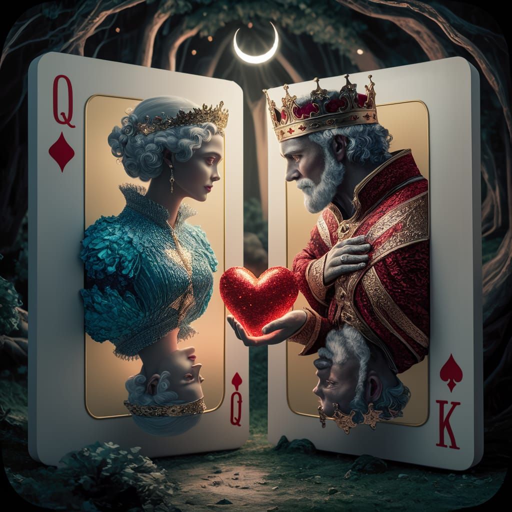 King and queen of hearts  by @Pjrockey