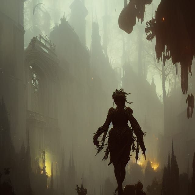 a masterpiece, 8k resolution, dark fantasy concept art, by G...