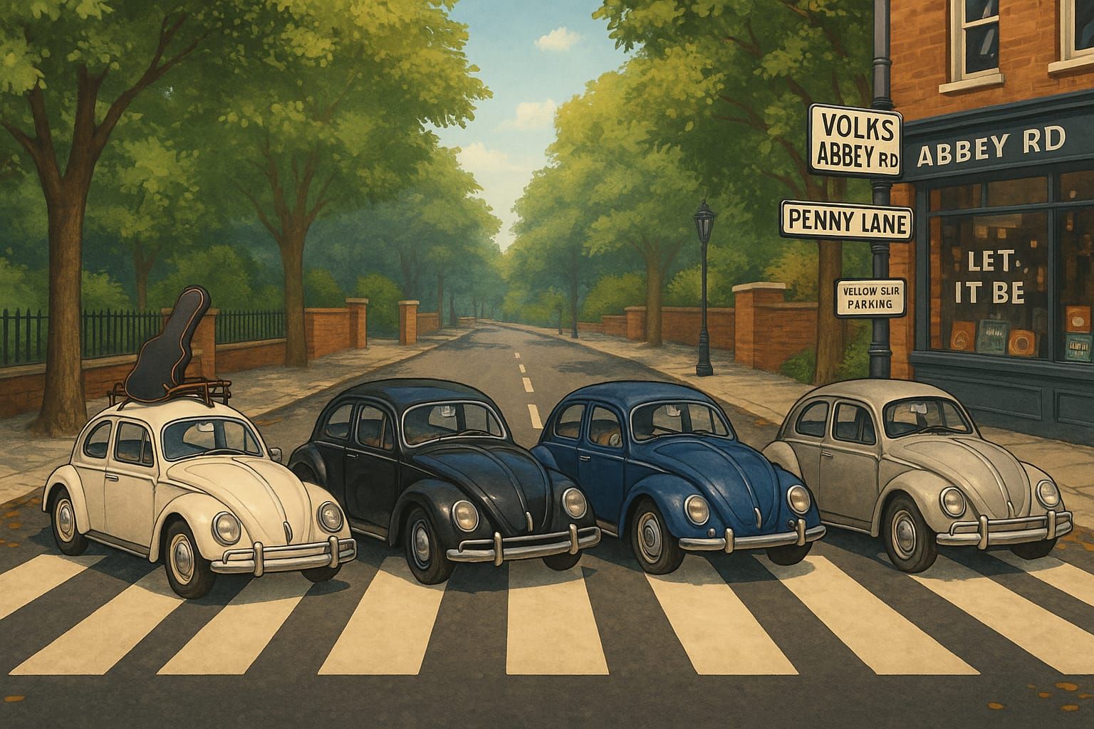Beetles on Abbey Road  by @AYYS