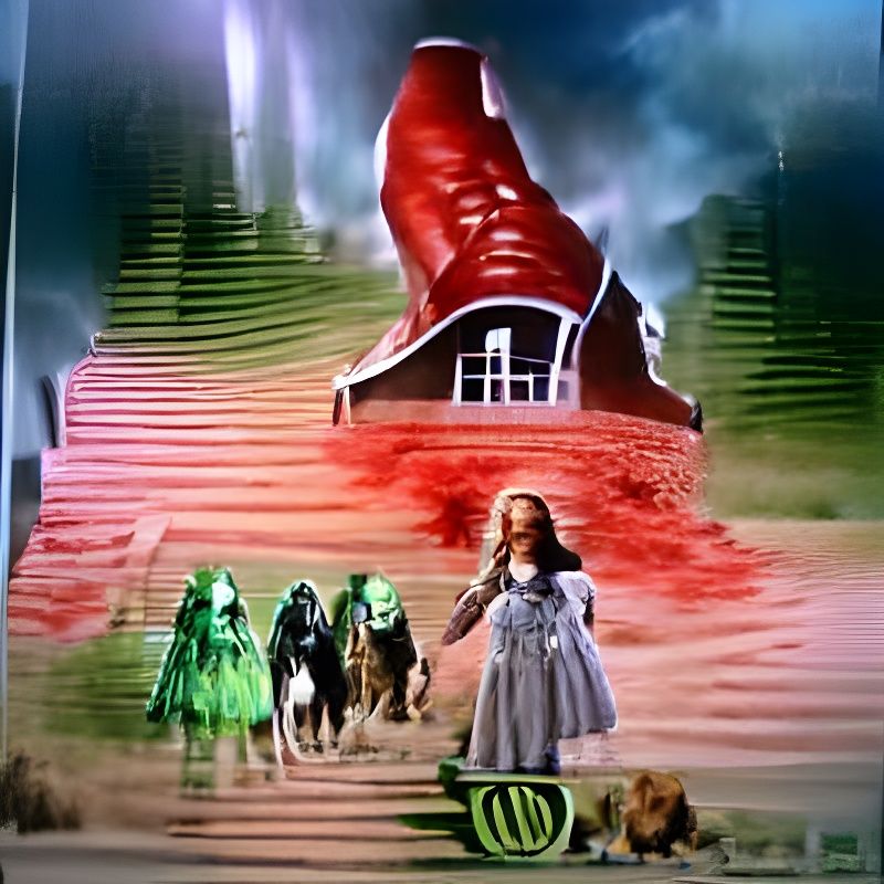The Wizard of Oz horror movie AI Generated Artwork NightCafe Creator