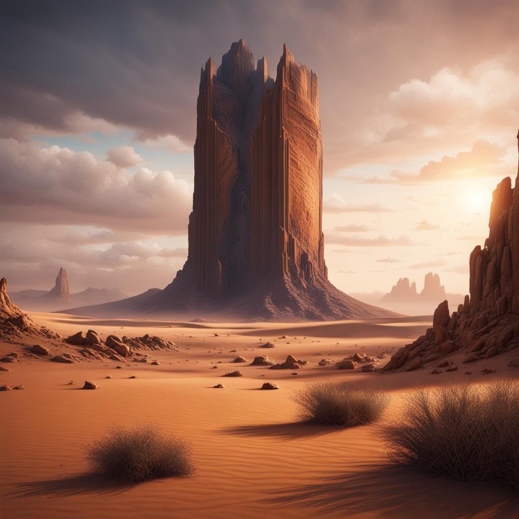 Monolith in the desert