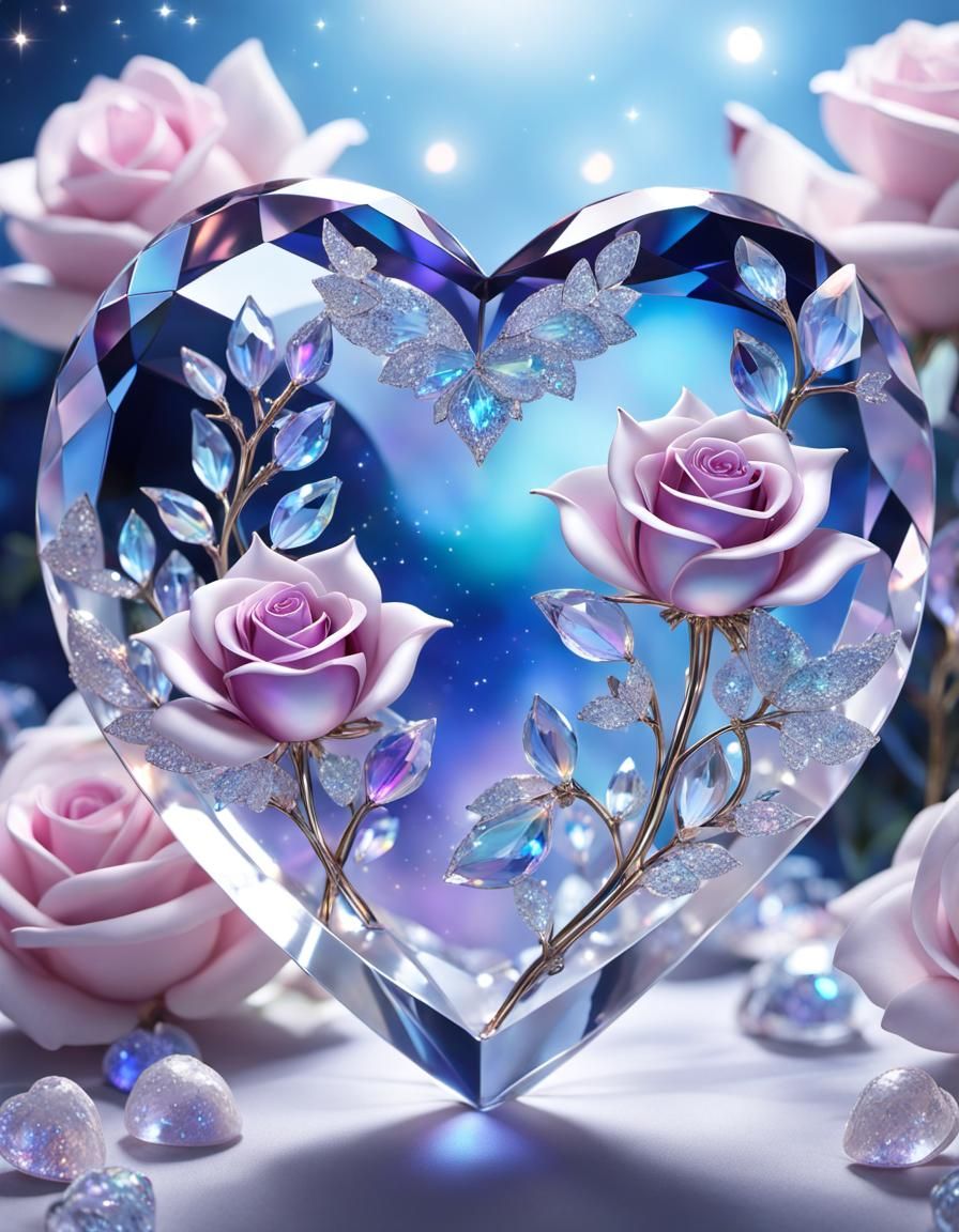 Crystal heart  by @Krystine