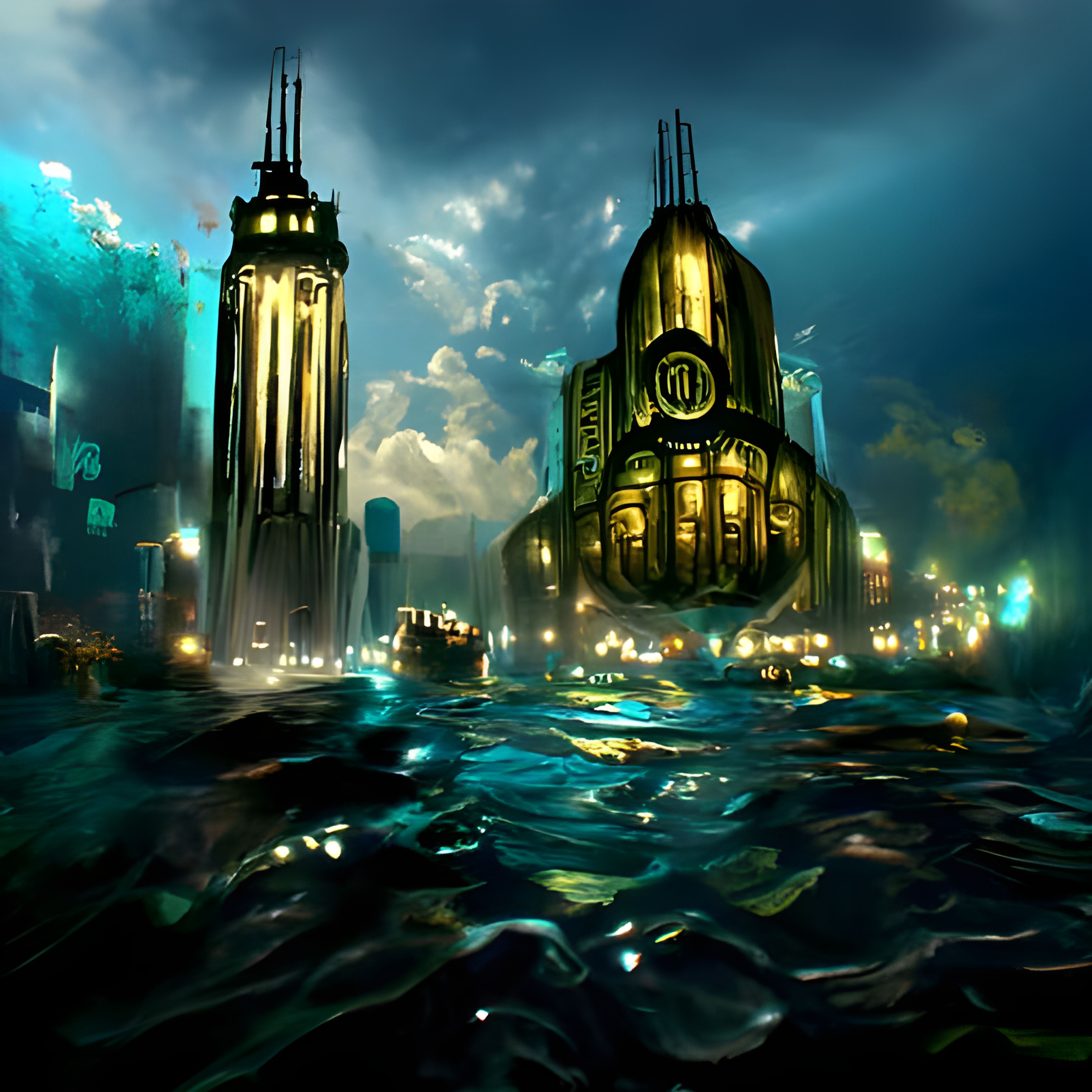 Rapture's Atlantean Ruins - AI Generated Artwork - NightCafe Creator Rapture's Atlantean Ruins - AI Generated Artwork - NightCafe Creator
