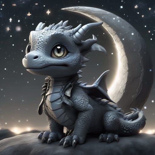 Silver Moon Dragon