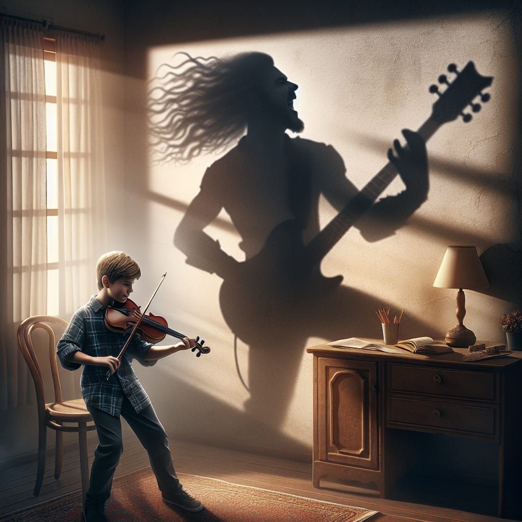 Young Violinist Plays Classical Shadow Wants to Rock!  by @TheStarWarsNerd