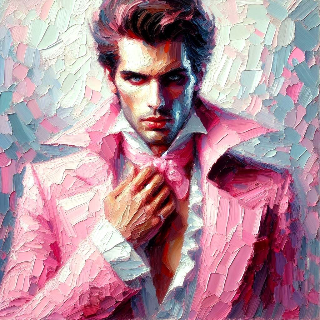 Vampire Pink and white