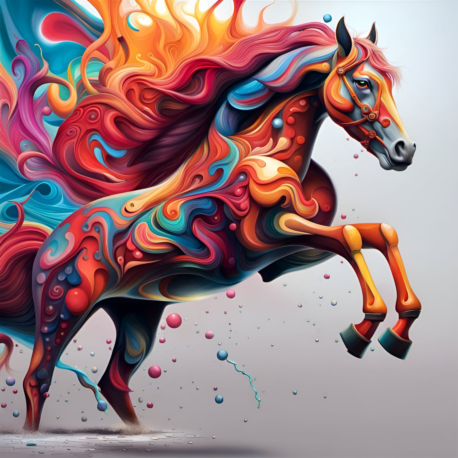 Splash Horse - AI Generated Artwork - NightCafe Creator